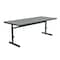 Correll Rectangle Econoline Adjustable Height Computer Desk and Training Table, 30" W, 60" L, 21" to 29" H CSA3060-15 - alternate 5